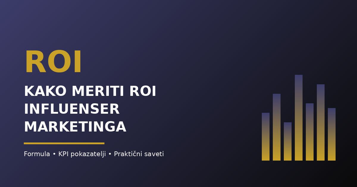 Kako meriti ROI influenser marketinga
