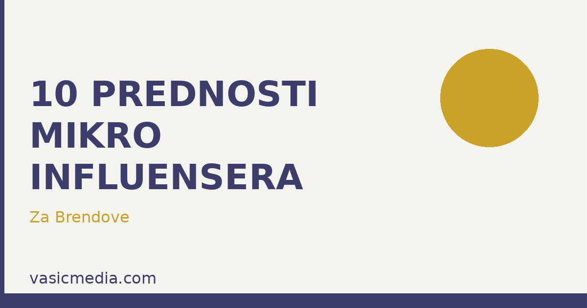 Prednosti mikro influensera