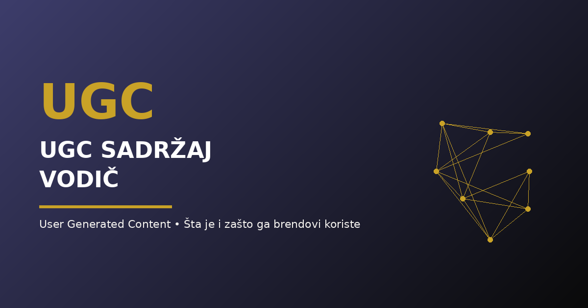 UGC sadržaj Vodič